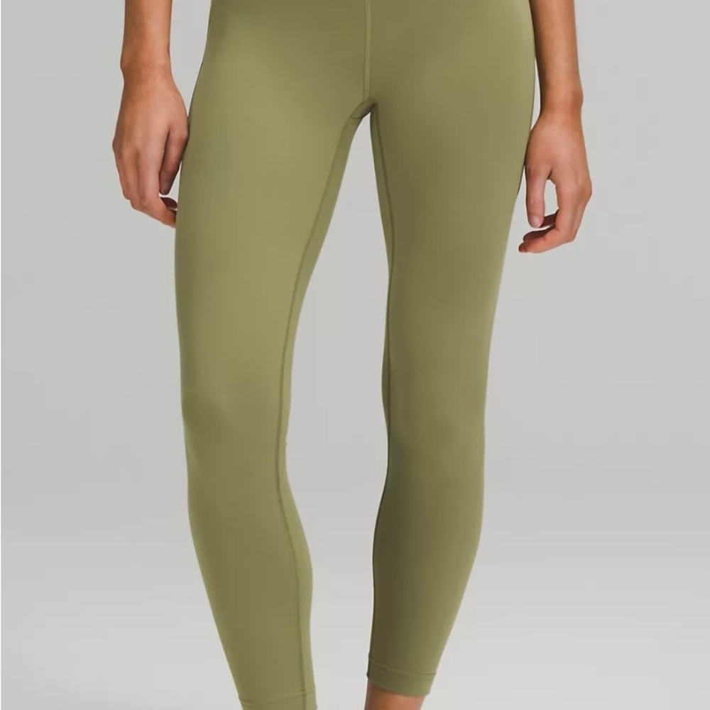 NWOT Lululemon Instill Bronze Green leggings 25” Size 6